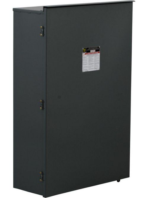 Product image for Square D 82345R 600 VAC 400 Amp 3-Pole Galvannealed Steel NEMA 3R Non-Fusible Double Throw Safety Switch