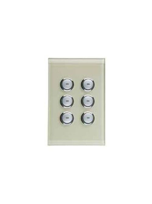 Product image for Square D SLC5084NLWE 6 Button White Saturn Keypad Assembly