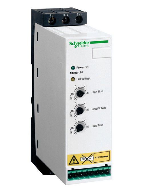 Product image for Square D ATS01N222QN 400 Volt 17 Amp 7.5 Hp 3-Phase IP20 Soft Starter