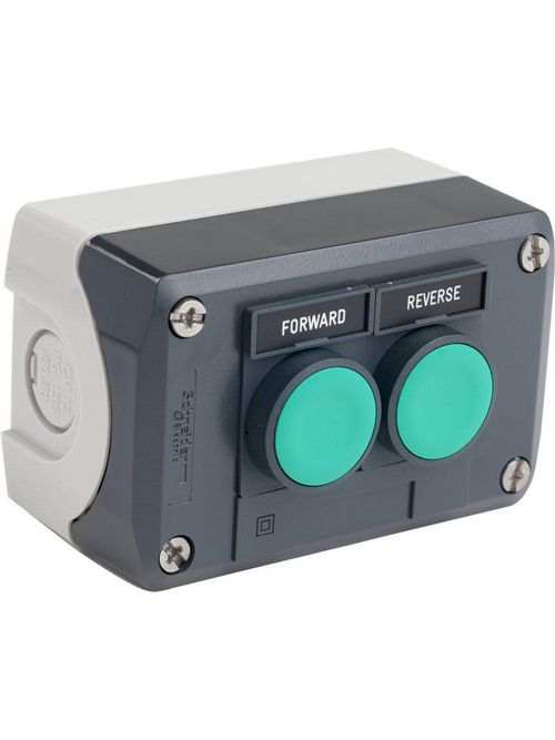 Product image for Square D XALD251H29H7 600 VAC 300 VDC 10 Amp 2NO Polycarbonate Push Button Control Station