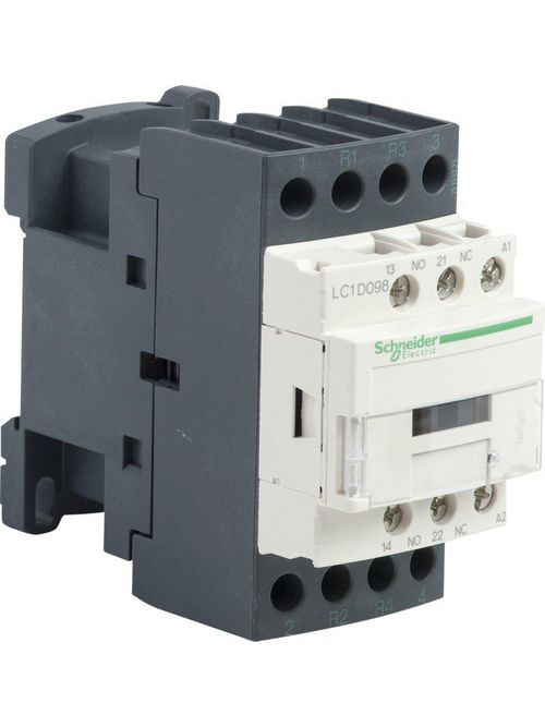 Product image for Square D LC1D098G7 600 VAC 9 Amp 4-Pole 1NO 1NC Screw Terminal Full Voltage Non-Reversing IEC Contactor