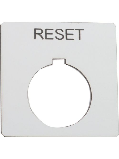 Product image for Square D 9001KN123WP Type K 30 mm Push Button Legend Plate