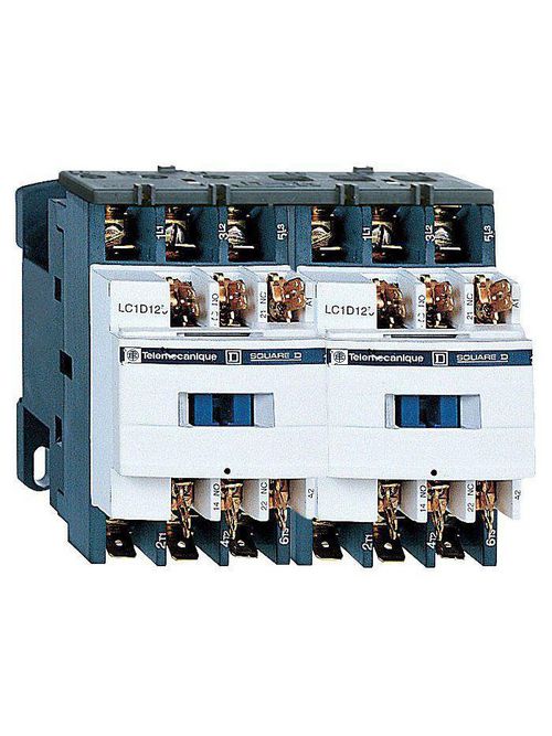 Square D LC2D099B7 575 VAC 9 Amp 3-Pole 1NO 1NC Slip-On Terminal Full Voltage Reversing IEC Contactor Product image for Square D LC2D099B7 575 VAC 9 Amp 3-Pole 1NO 1NC Slip-On Terminal Full Voltage Reversing IEC Contactor