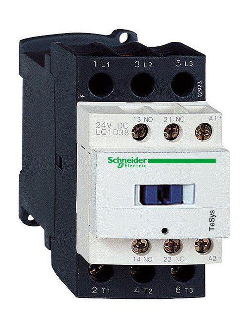 Product image for Square D LC1D38BD 575 VAC 38 Amp 3-Pole 1NO 1NC Screw Terminal Full Voltage Non-Reversing IEC Contactor