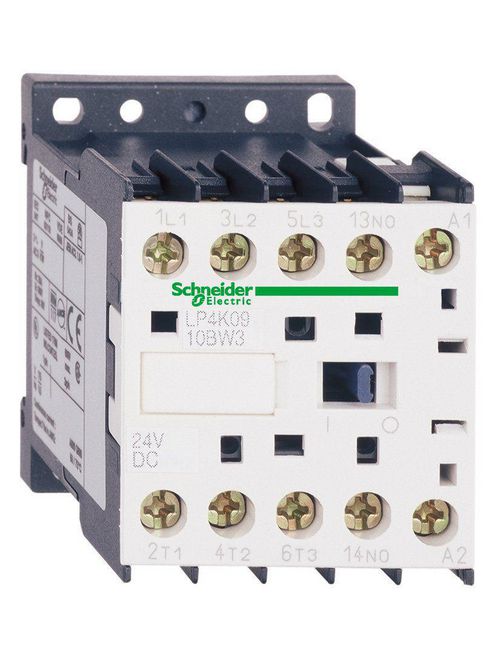 Product image for Square D LP4K0601BW3 600 VAC 6 Amp 3-Pole 1NC Screw Clamp Terminal Reversing IEC Contactor