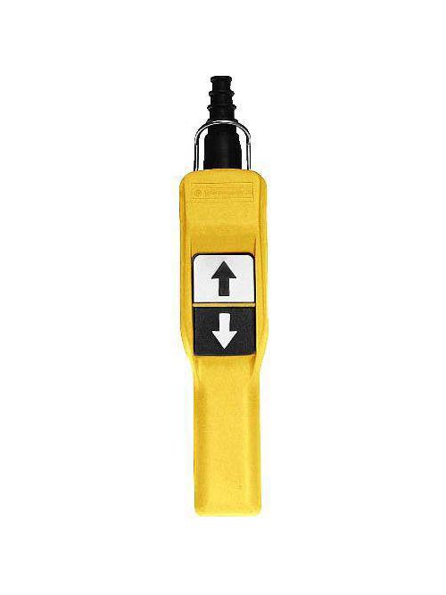 Product image for Square D XACA201 600 VAC 10 Amp 1NO NEMA 4/4X/5 Yellow Polypropylene Pendant Station