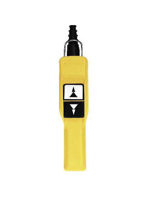 Product image for Square D XACA207 600 VAC 10 Amp 2NO NEMA 4/4X/5 Yellow Polypropylene Pendant Station