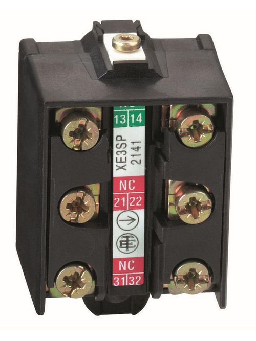 Product image for TES XESP2051 Limit switch contact block, Limit switches XC Standard, XESP, 1C/O snap action, simultaneous, silver plated