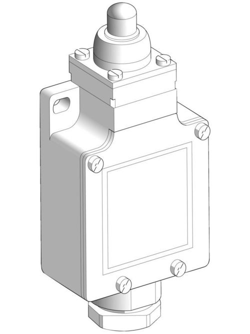 Product image for TES XCKL110 Limit switch, Limit switches XC Standard, XCKL, metal end plunger, 1NC+1 NO, snap action, Cable gland
