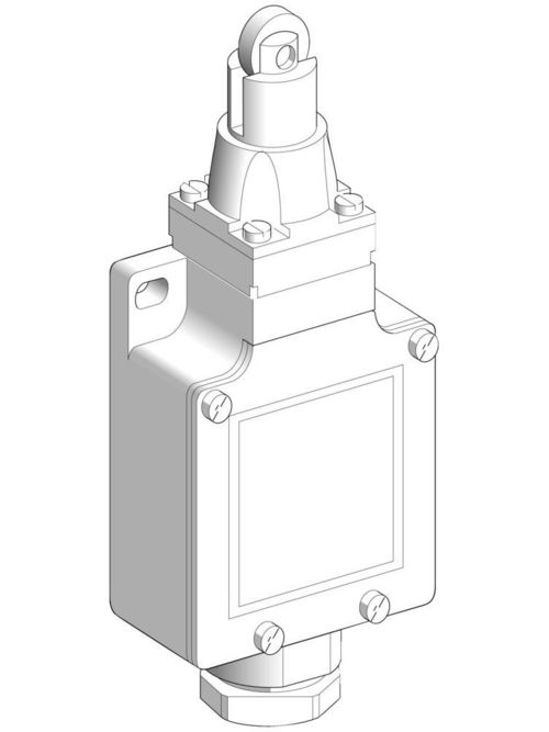 Product image for TES XCKL102 Limit switch, Limit switches XC Standard, XCKL, steel roller plunger, 1NC+1 NO, snap action, Cable gland