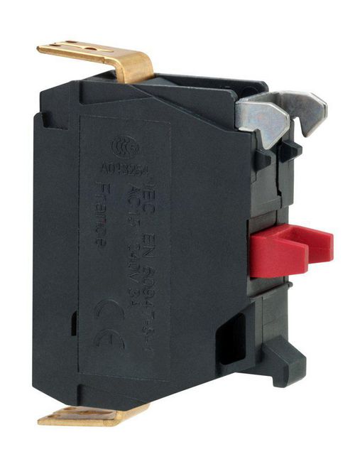 Product image for Square D ZBE1023 22 mm 1NC Standard Single Push Button Contact Block