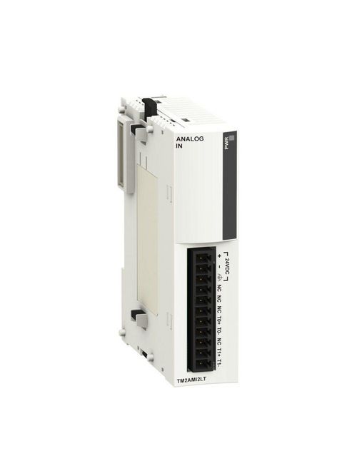Product image for Square D TM2AMI2LT 24 VDC 12-Bit Resolution 2-Input PLC Analog Input Module