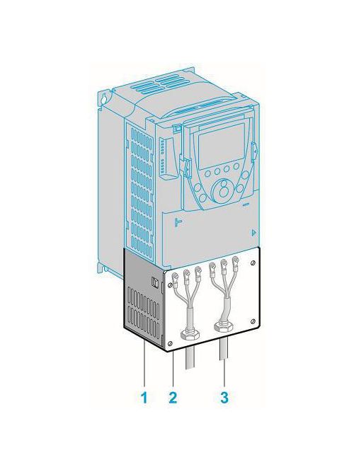 Product image for Square D VW3A9206 200/240 VAC 88 Amp 30 Hp NEMA 1 AC Drive Conduit Kit
