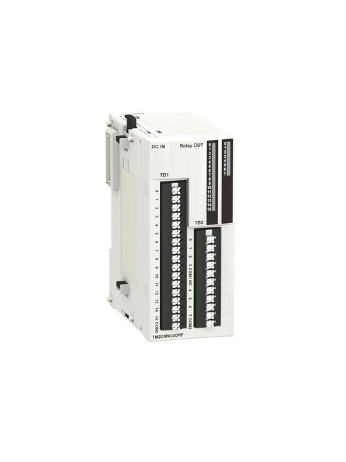 Product image for Square D TM2DMM24DRF 16-Input 8-Output 24 VDC Screw Terminal Digital Mixed I/O Expansion Module