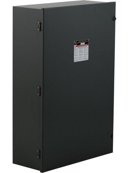 Product image for Square D 82355 240 VAC 400 Amp 3-Pole Steel NEMA 1 Non-Fusible Double Throw Safety Switch