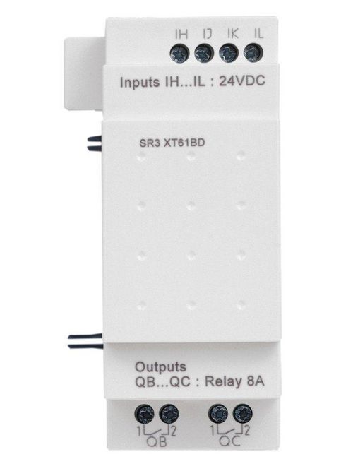Product image for Square D SR3XT61FU 100 to 240 VAC 6-I/O PLC Discrete Extension Module