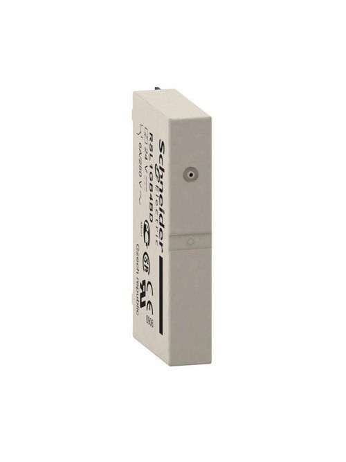 Product image for Square D RSL1AB4BD 24 VAC/VDC 6 Amp 1NO 1NC Din Rail/Socket Mount Slim Interface Relay