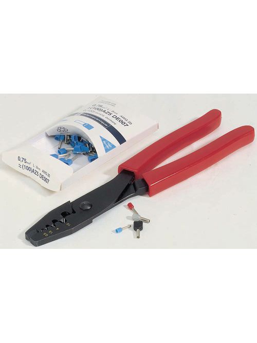 Product image for Square D AZ5DE007 8 x 2 mm 20 AWG Blue Tin Plated Copper Insulated Twin Conductor Cable End