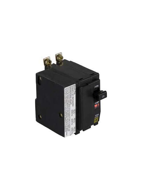 Product image for Square D QOB2251021 2-Pole 25 Amp 120/240 Volt Bolt-On Thermal Magnetic Miniature Circuit Breaker