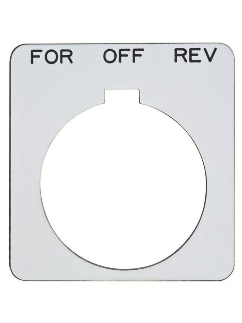 Product image for Square D 9001KN259WP Type K 30 mm Push Button Legend Plate