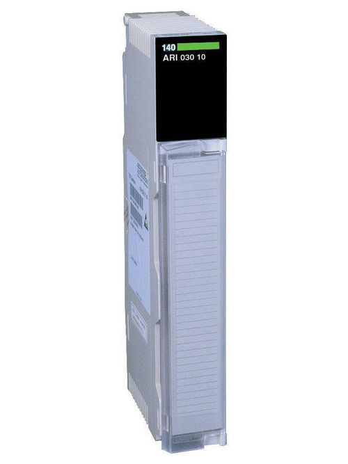 Product image for Square D 140ARI03010 4 to 20 mA 200 mA Backplane 8-Input 13-Bit PLC Analog Input Module