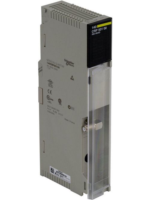 Product image for Square D 140CRP93100 3 W 600 mA 75 Ohm 1-Channel F-Type Coaxial Cable Rio Head PLC Adapter Module