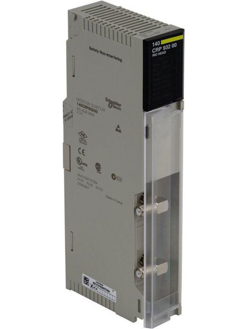 Product image for Square D 140CRP93200 3 W 750 mA 75 Ohm 2-Channel F-Type Coaxial Cable Rio Head PLC Adapter Module