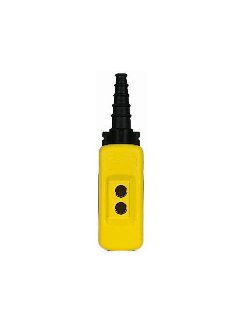 Product image for Square D XACA02H7 2-Hole Yellow Polypropylene Pendant Station Enclosure