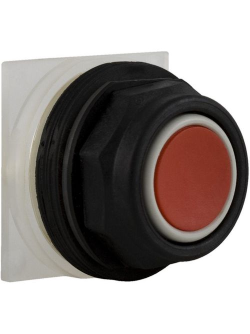 Product image for Square D 9001SKR1R 30 mm Red Body Plastic Bezel Momentary Full Guarded Non-Illuminated Push Button Operator
