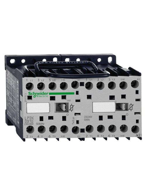 Product image for Square D LP2K0901BD 575 VAC 9 Amp 3-Pole 1NC Screw Clamp Terminal Reversing IEC Contactor