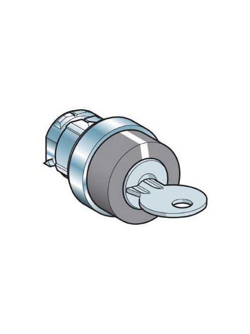 Product image for Square D KAXZ1S141 28.5 mm Metal Bezel 45 Degrees IP65 Cam Key Switch Operating Head