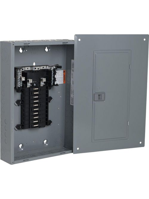 Product image for Square D QO120L125GC 120/240 VAC 125 Amp 1-Phase 3-Wire 20-Circuit NEMA 1 Convertible Main Lug Load Center
