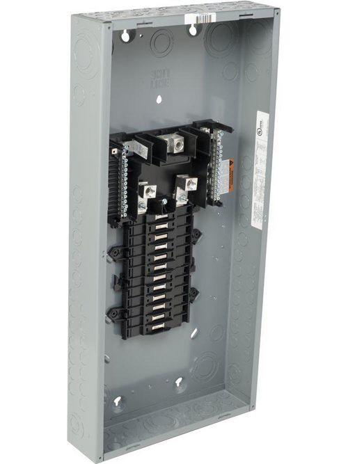 Product image for Square D QO124L150G 120/240 VAC 150 Amp 1-Phase 3-Wire 24-Circuit Convertible Main Lug Load Center Box and Interior