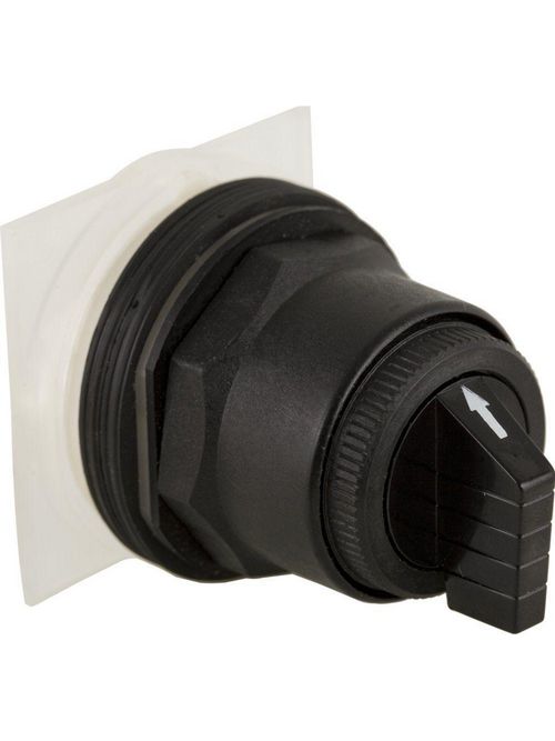 Product image for Square D 9001SKS53B 30 mm 3-Position Momentary/Maintained/Momentary Knob Non-Illuminated Selector Switch Operator