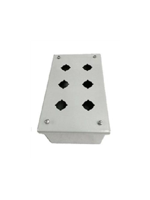 Product image for Square D 9001KYSS6 7.43 x 11.37 x 4.34 Inch NEMA 1/3/4/4X/13 6-Hole Push Button Control Station Enclosure