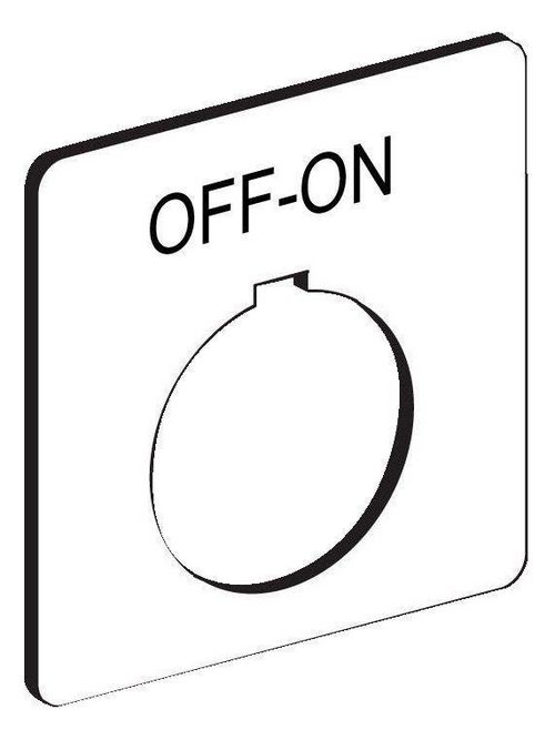 Product image for Square D 9001KN145WP Type K 30 mm Push Button Legend Plate