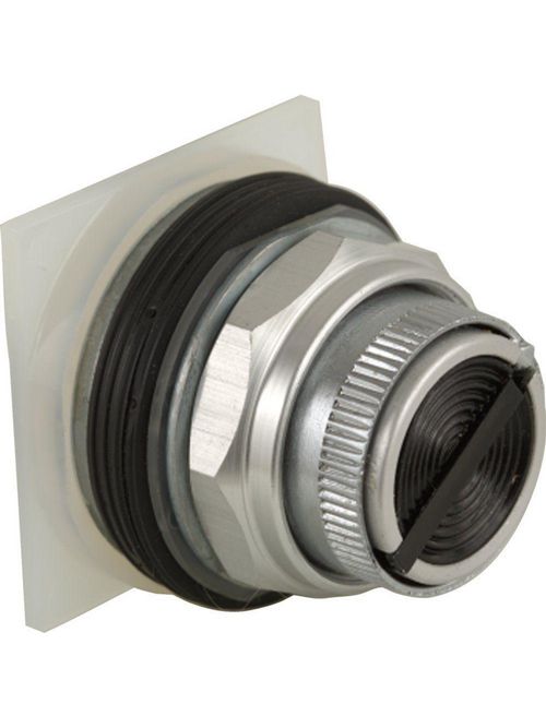 Product image for Square D 9001KQ14B 30 mm Black Body Metal Bezel Button 2-Position Selector Push Button Operator
