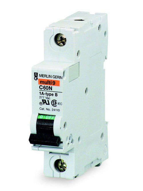 Product image for Square D MG24110 1-Pole 1 Amp 277 Volt Thermal Magnetic Supplementary Protector
