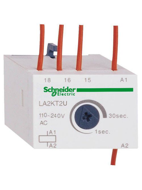 Product image for Square D LA2KT2U 110 to 240 VAC SPDT Contactor Auxiliary Contact Block