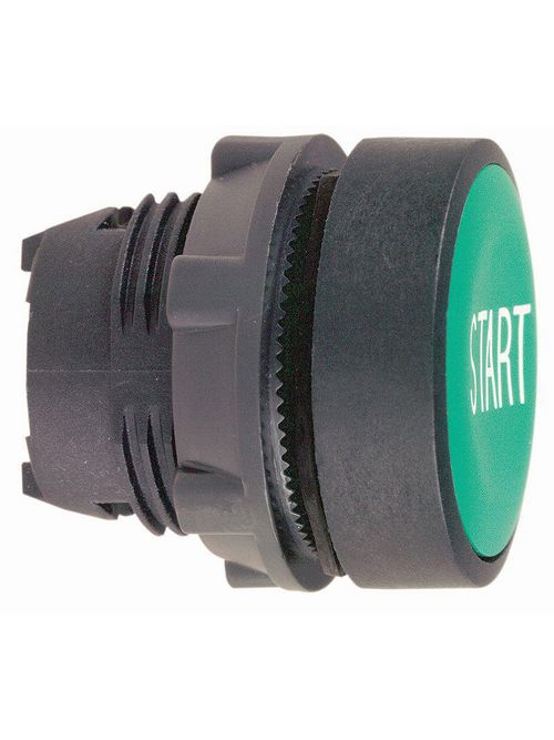 Product image for Square D ZB5AA333 22 mm Green/White Round Flush Momentary Non-Illuminated Push Button Operator