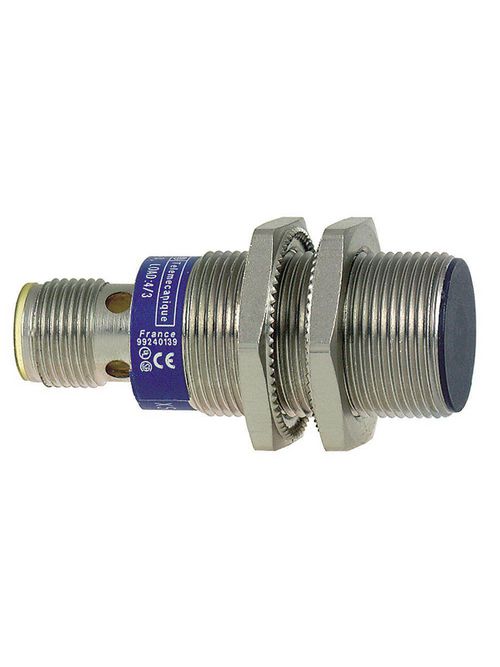 Product image for TES XS1N18PA349D Inductive proximity sensors XS, inductive sensor XS1 M18, L50mm, brass, Sn10mm, 12...24 VDC, M12