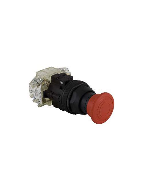 Product image for Square D 9001SKR16H2 30 mm 600 VAC Maintained 2NO 2NC Red Lens Plastic Bezel Non-Illuminated Push Button
