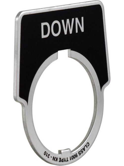 Product image for Square D 9001KN310 Type K 30 mm Push Button Legend Plate
