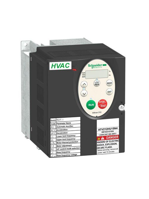 Product image for Square D ATV212HU22N4 380 to 480 VAC 3 Hp 3-Phase Open Type Variable Speed Drive
