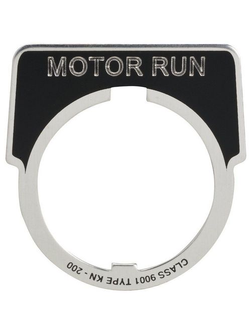 Product image for Square D 9001KN236 Type K 30 mm Push Button Legend Plate