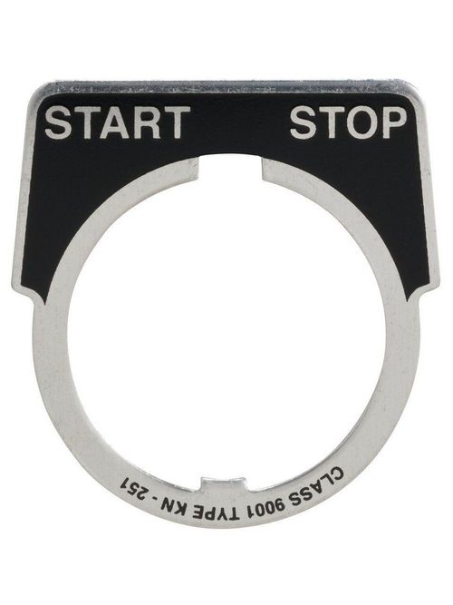 Product image for Square D 9001KN251 Type K 30 mm Push Button Legend Plate