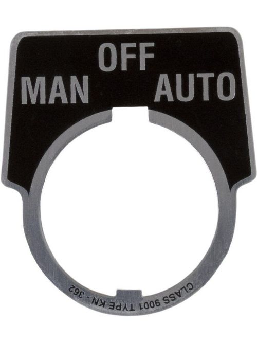 Square D 9001KN362 Type K 30 mm Push Button Legend Plate