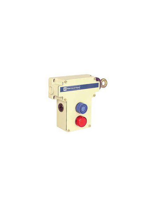 Product image for TES XY2CE4A010H7 Latching emergency stop rope pull switch, TES rope pull switches XY2C, cable XY2CE, 300 V AC, 10 A