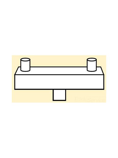 Product image for Current SSB-21-M51 Twin 180 Degrees Steel Square Bracket
