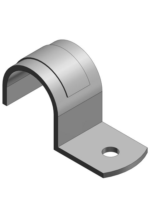 Steel City HS101-SS 1/2 Inch Rigid Stainless Steel 1-Hole Strap Steel City HS101-SS 1/2 Inch Rigid Stainless Steel 1-Hole Strap
